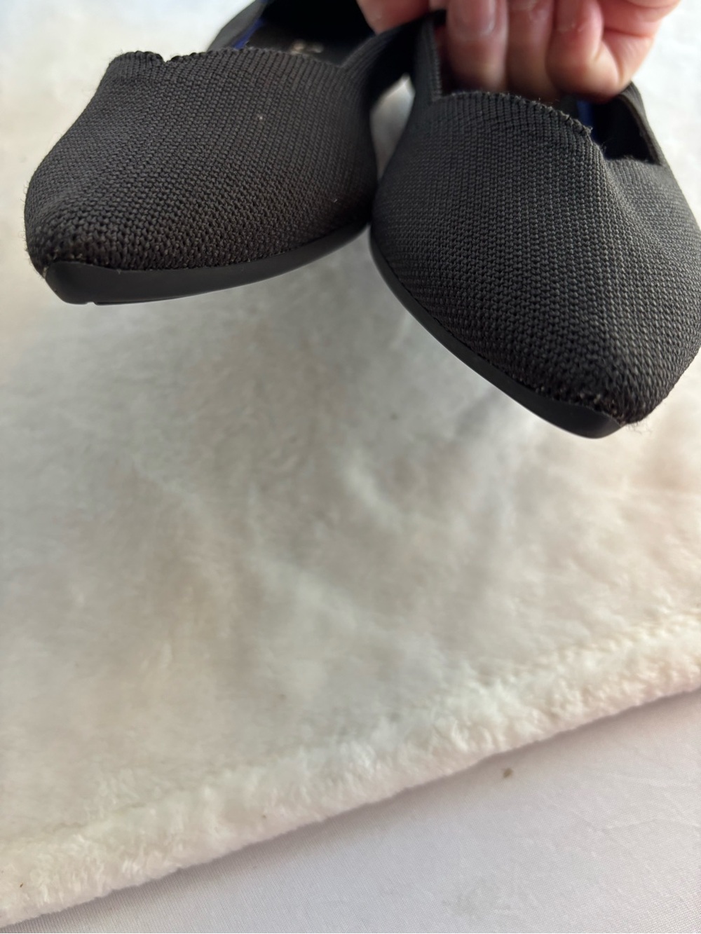 Rothy's Pointed Toe Black Ballet Flats 9.5 - Picture 6 of 9